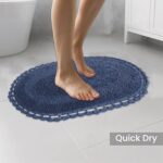 Rare & Refine Oval Crochet Bath Mat 40x60 cm